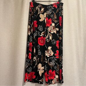 Chico’s Travelers Floral Wide Leg Pants - Wrinkle Resistant- Size 3
